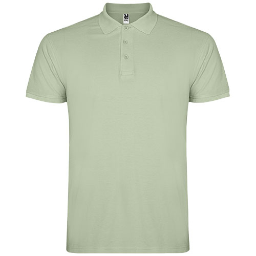 Polo pour homme coton 200gr personnalisé Star ROLY Vert brume